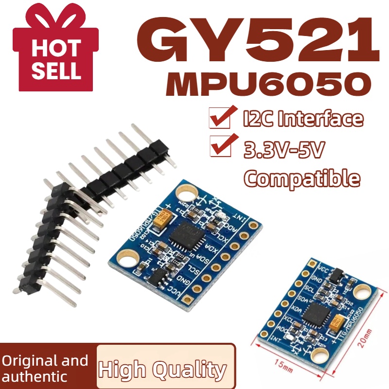 Accelerometer Mpu6050 - Capteur de gyroscope analogique à 3