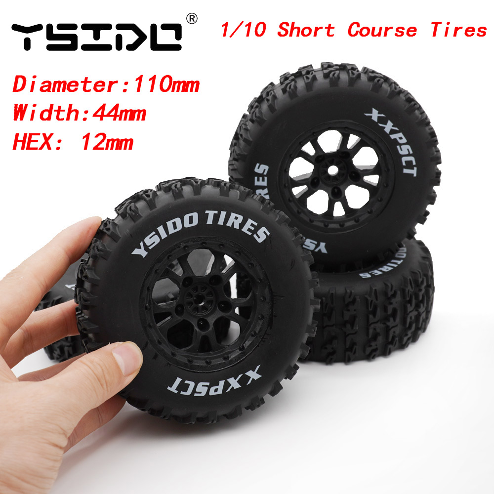 Omni Wheel - YSIDO 4 pièces 110mm 1/10 pneus