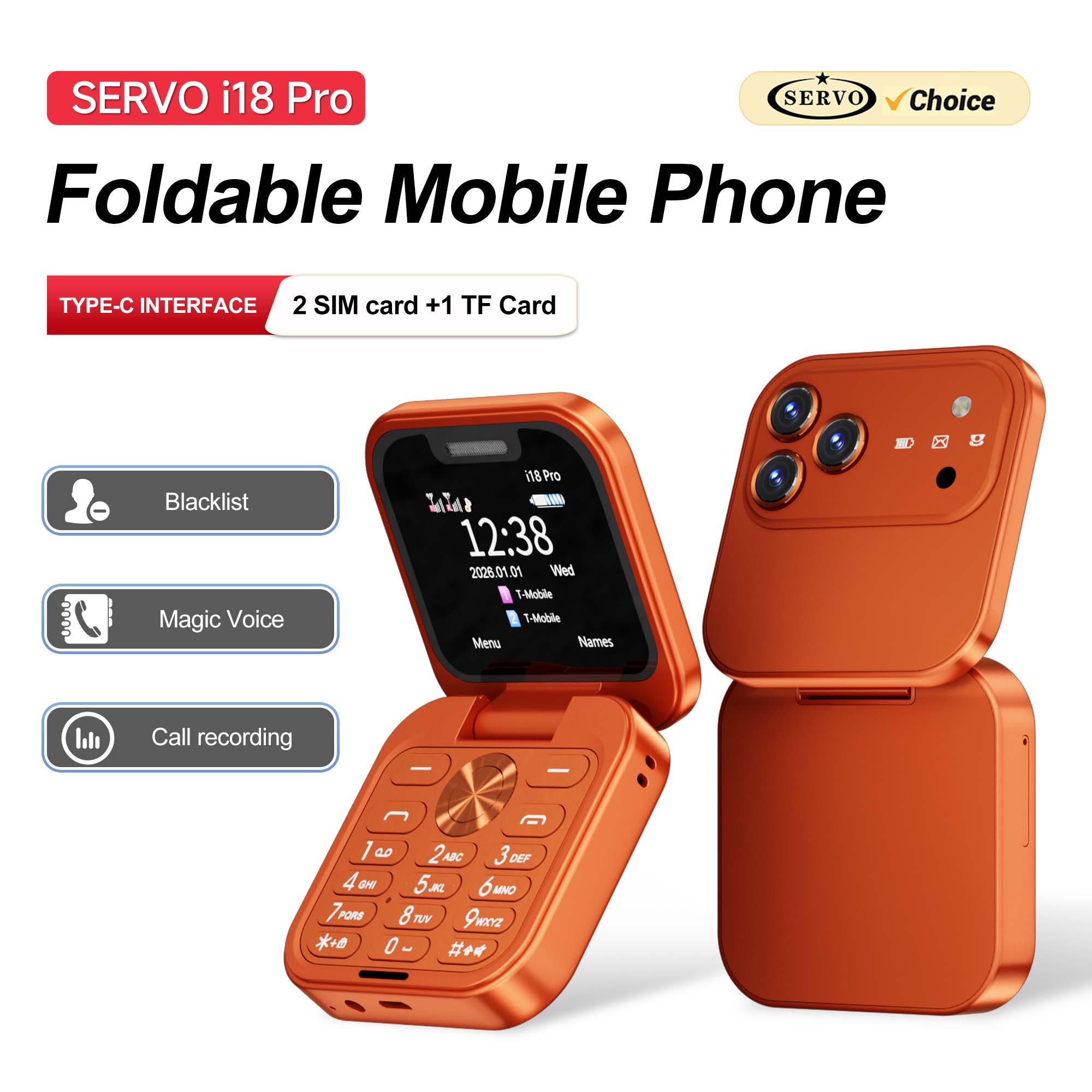Servo Pan Tilt - SERVO I18 PRO Téléphone portable pliable,