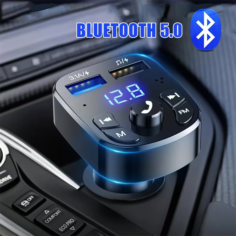 Robot Bluetooth Car - Transmetteur FM mains libres pour voiture,