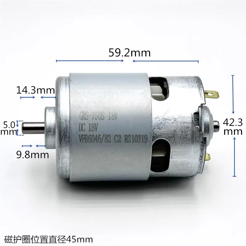 Moteur CC haute vitesse 18V RS - Dc Motor avis et prix