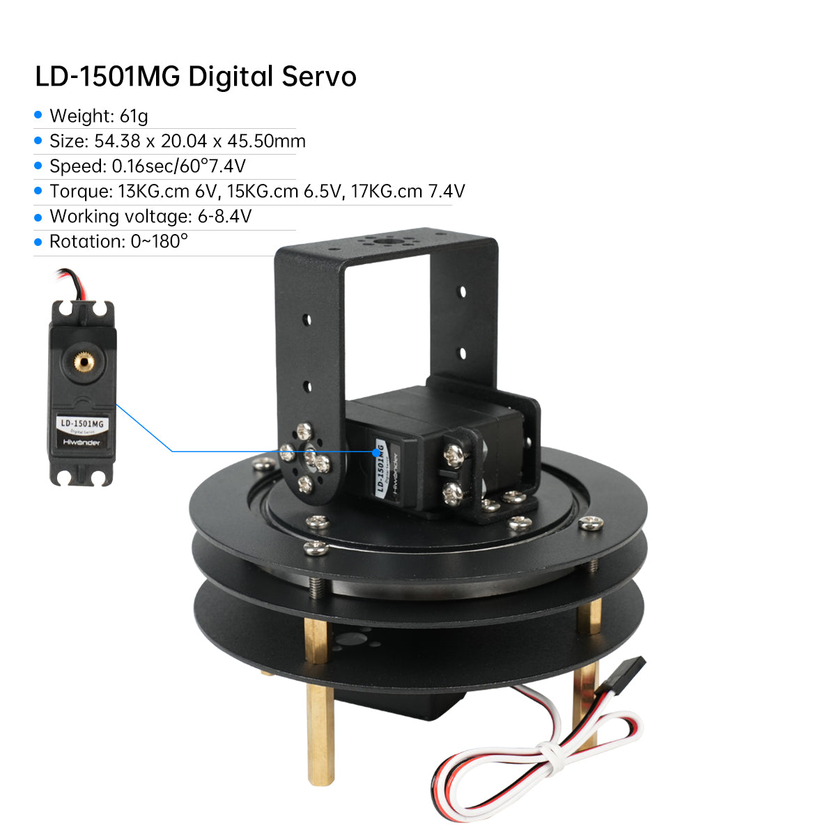 Hiwonder – Kit de servo numéri - Pan Tilt Bracket avis et prix