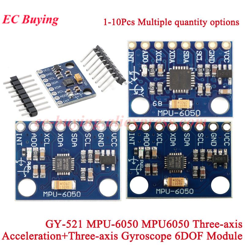 Gyroscope analogique 3 axes GY - Accelerometer Mpu6050 avis et prix