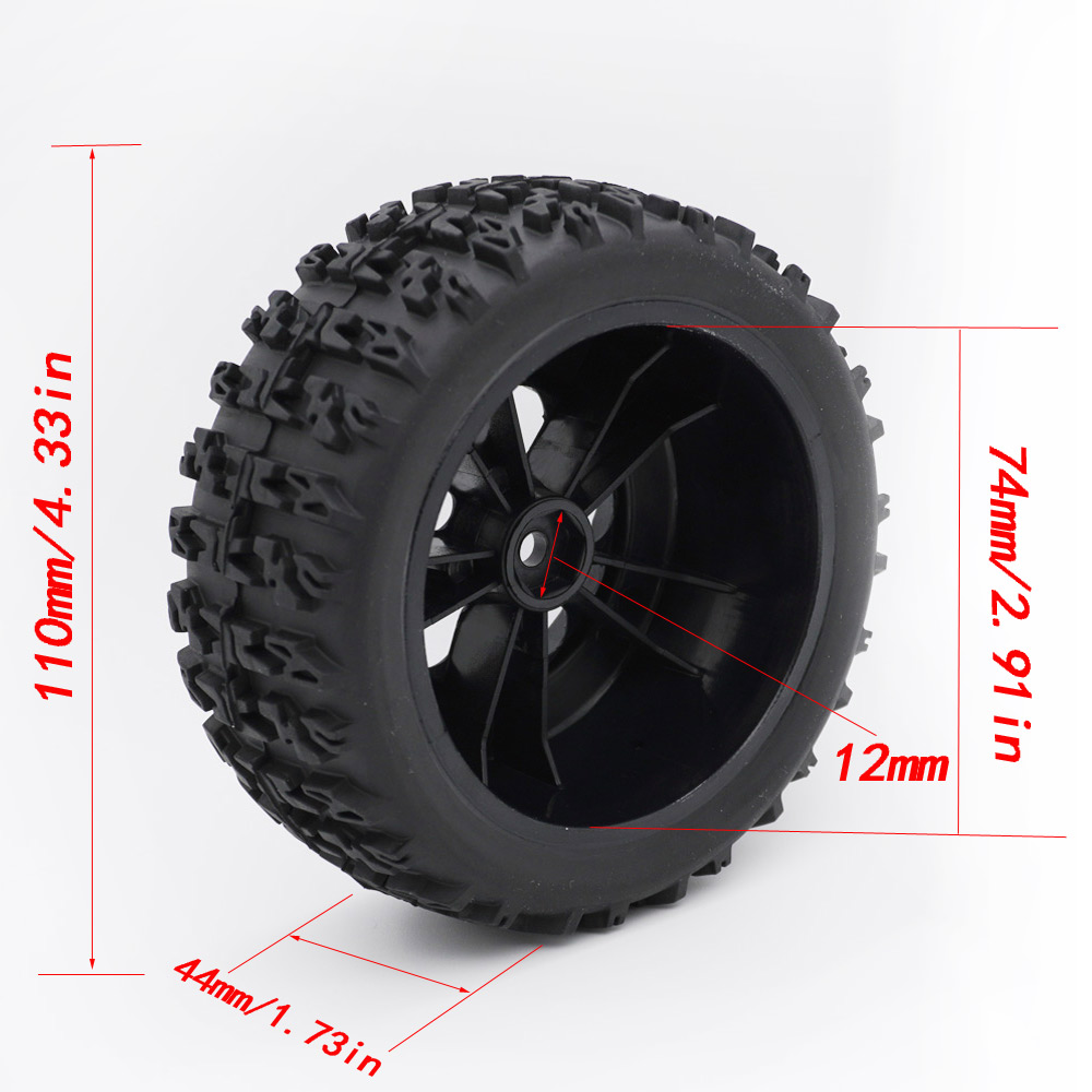 YSIDO 4 pièces 110mm 1/10 pneu - Omni Wheel avis et prix
