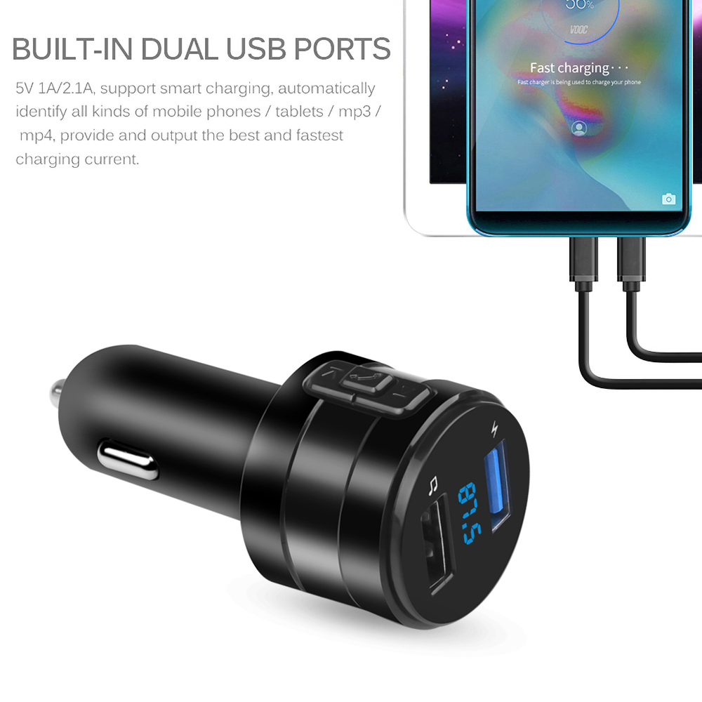 Transmetteur FM Bluetooth 4.2, - Robot Bluetooth Car avis et prix