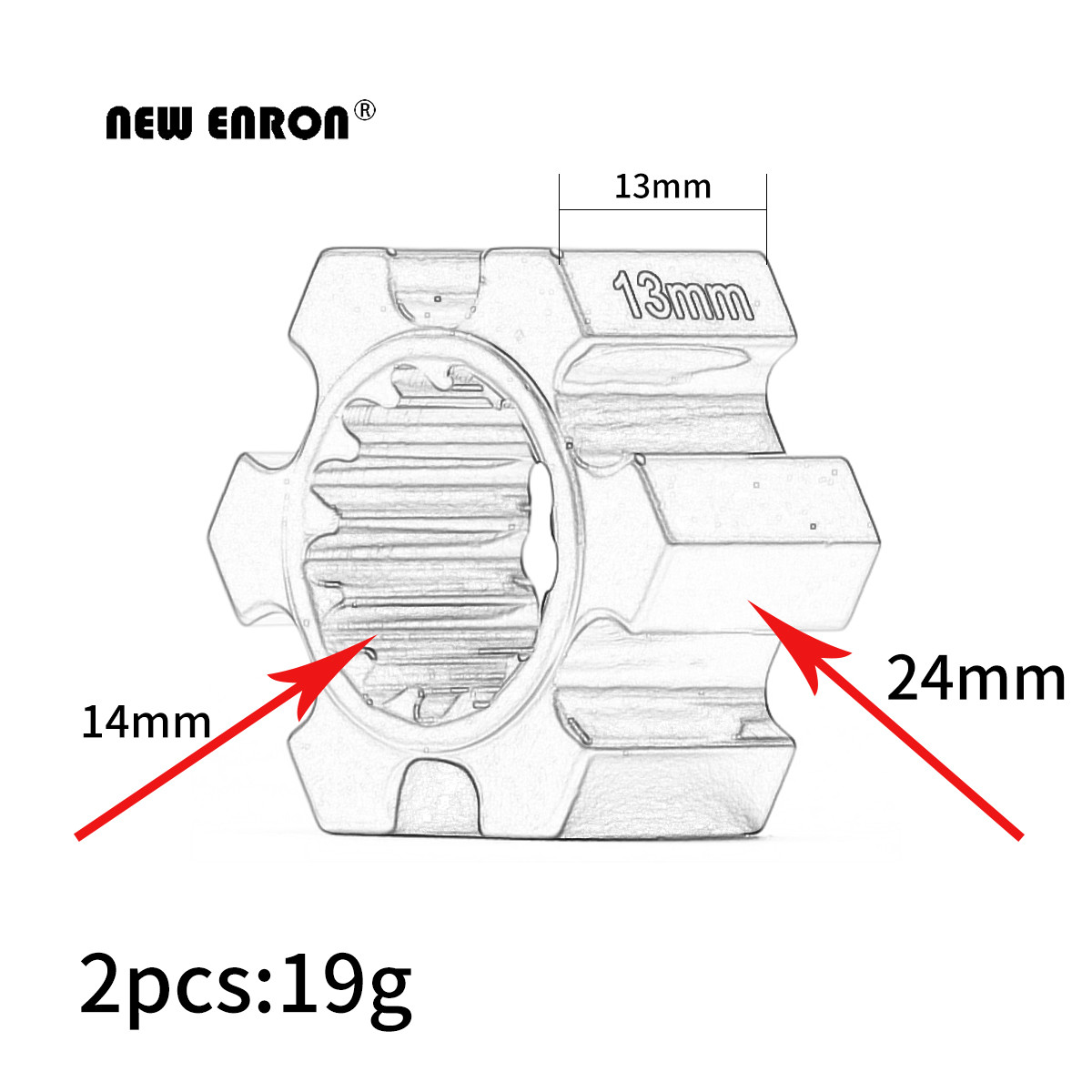Nouveau ENRON 2 pièces moyeux  - Omni Wheel avis et prix