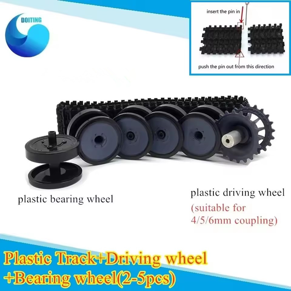 Roues en plastique + jeu de ra - Tracked Robot Chassis avis et prix